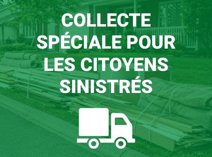 Collecte spéciale des débris liés aux inondations