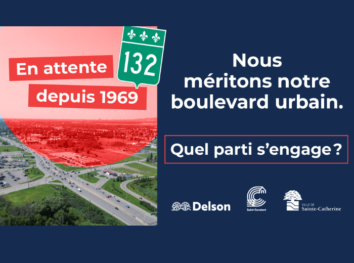 Transformation de la route 132 : une priorité pour les circonscriptions de Sanguinet  et de La Prairie