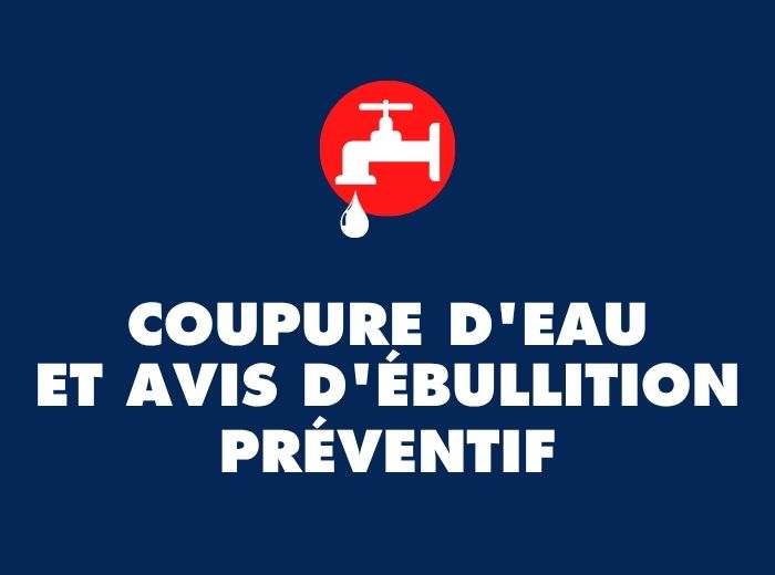 Coupure d’eau planifiée et avis d’ébullition préventif sur la rue Chapais