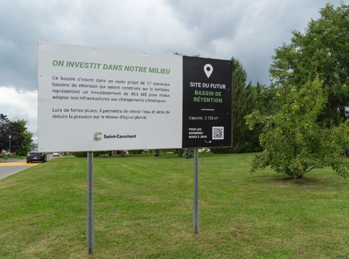 Saint-Constant investit dans de nouvelles infrastructures pour mieux faire face aux changements climatiques